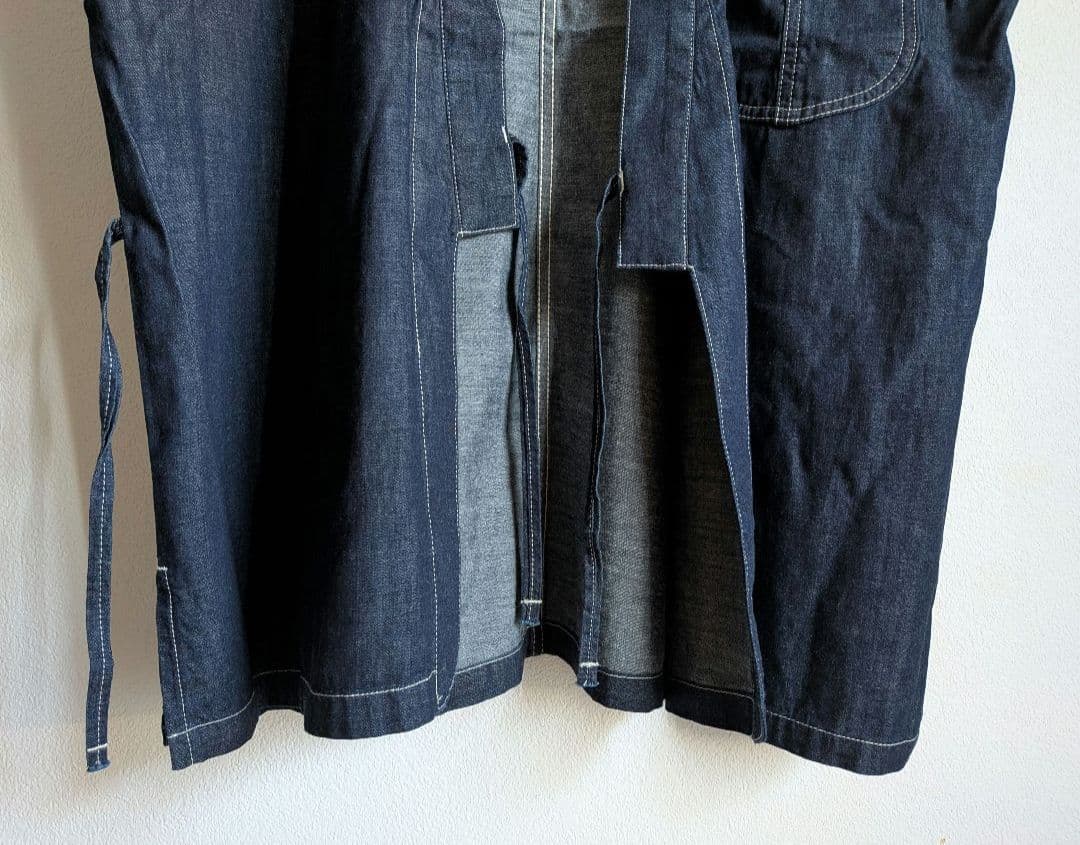 Lee　デニム　作務衣　羽織　着物　和服　シャツ　カバーオール　真紺　美品　希少