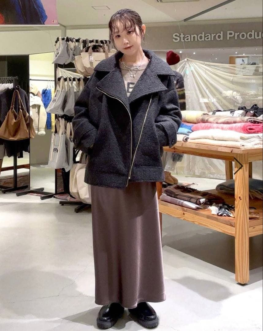 【新品未使用】BAYFROW ウーリーライダースコート