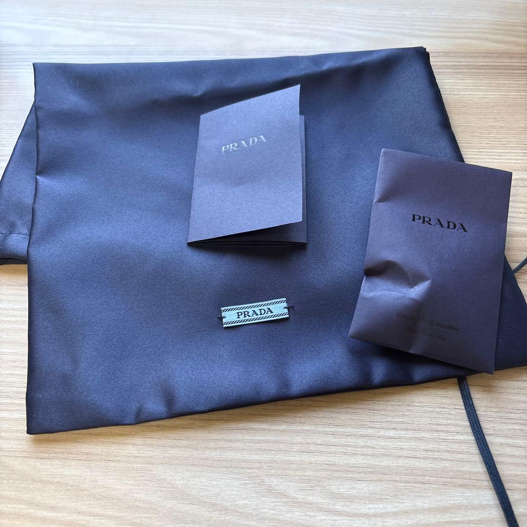 PRADA ロゴ ミュール サンダル38.5黒色 レザー 新品未使用 正規品