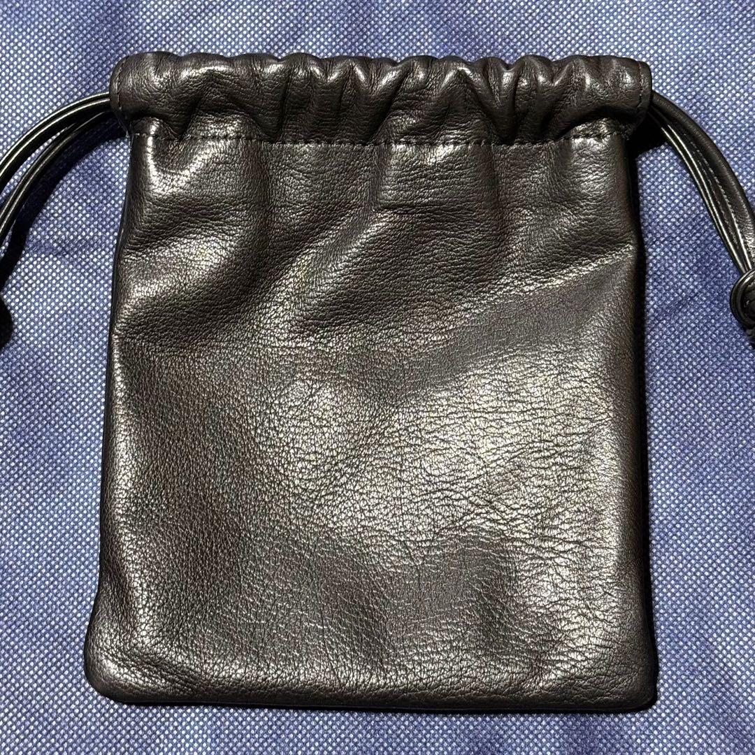 ワイルドスワンズ BOURSE Black ドローストリングバッグ ブレス