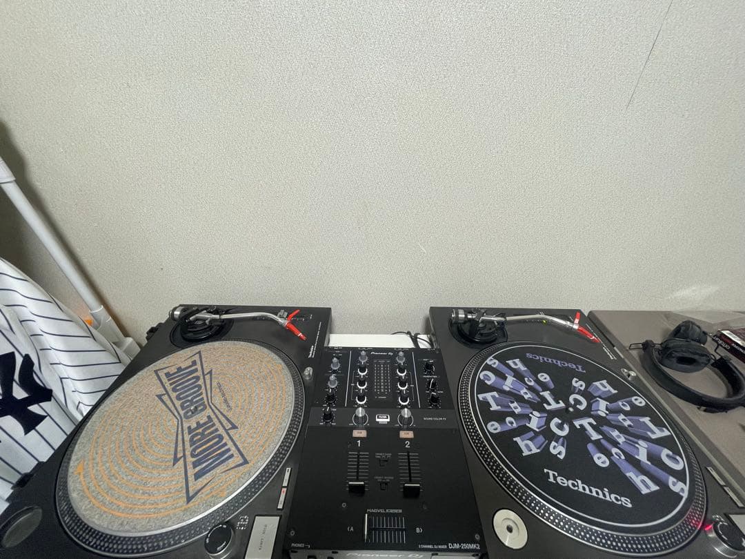 Technics SL-1200 MK3 ターンテーブル 2台& ミキサーセット