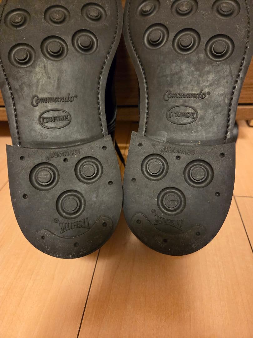 【美品】サンダース SANDERS ミリタリーダービー ブラック 7 25.5