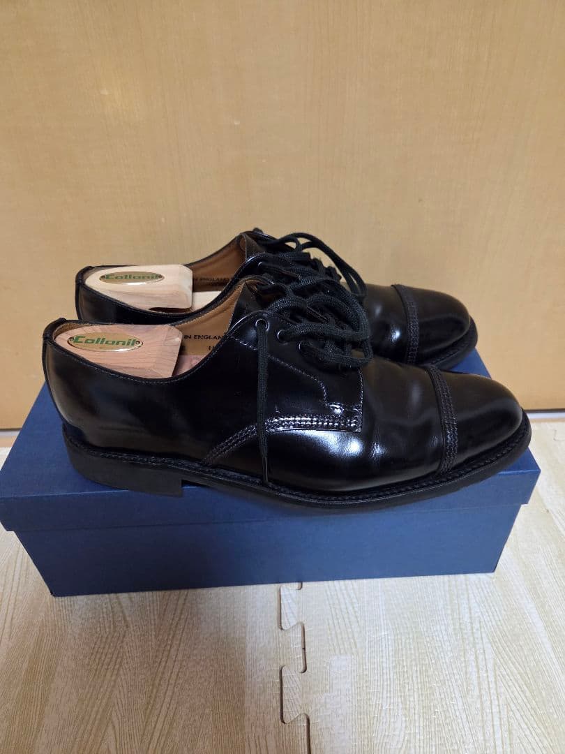 【美品】サンダース SANDERS ミリタリーダービー ブラック 7 25.5