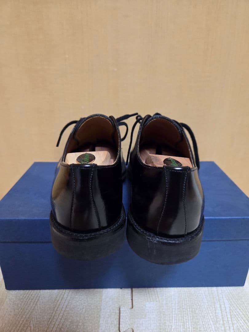 【美品】サンダース SANDERS ミリタリーダービー ブラック 7 25.5