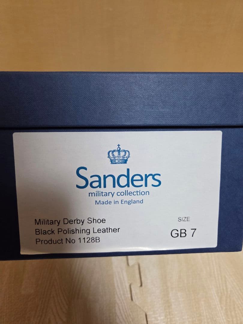 【美品】サンダース SANDERS ミリタリーダービー ブラック 7 25.5