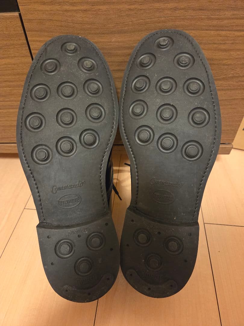 【美品】サンダース SANDERS ミリタリーダービー ブラック 7 25.5