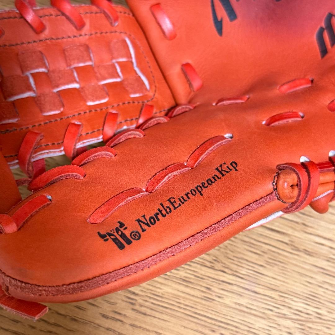 ミズノプロ　グローブ Mizuno Pro オレンジ サイン入り　V3