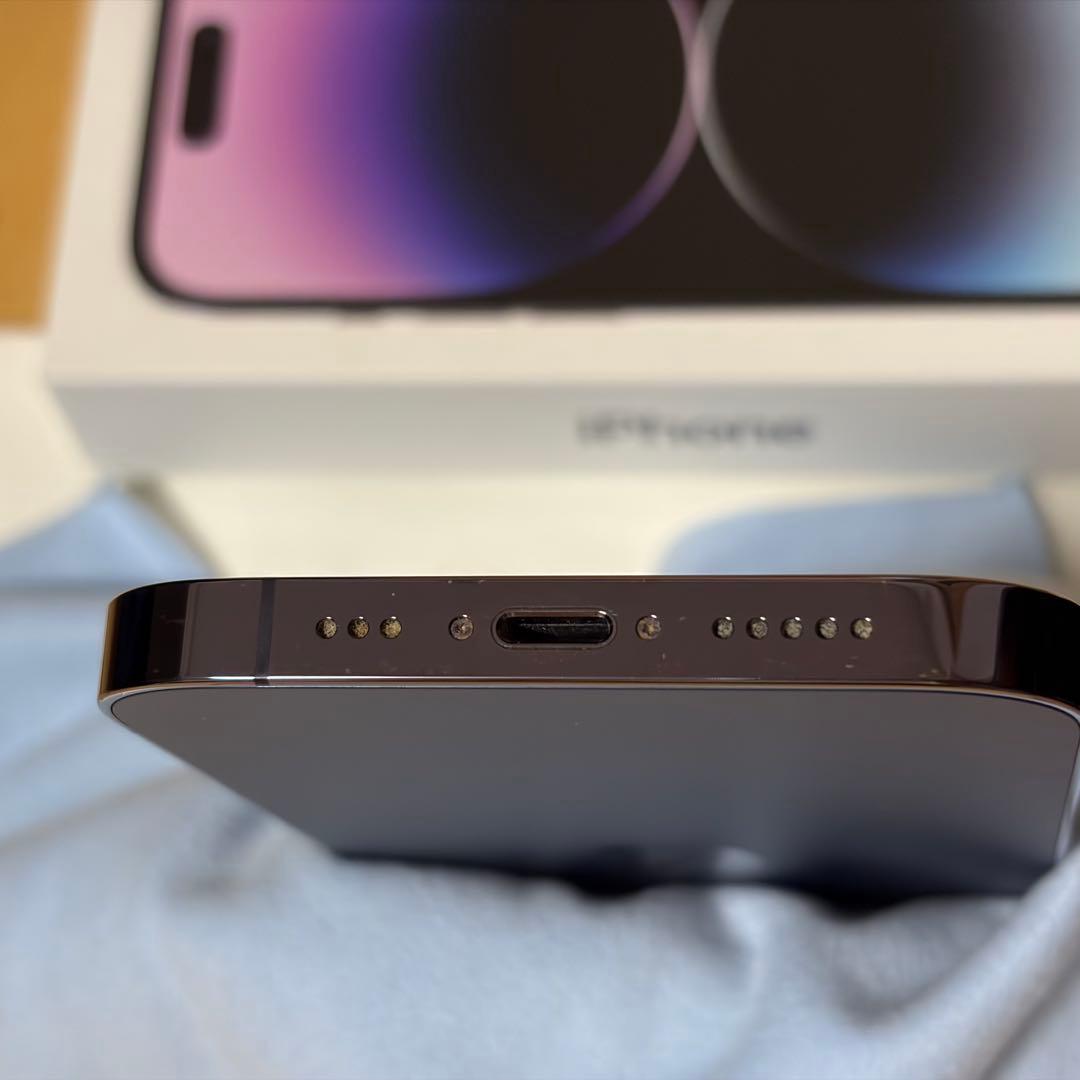 【箱袋付・256GB】iPhone 14 Pro ディープパープル SIMフリー