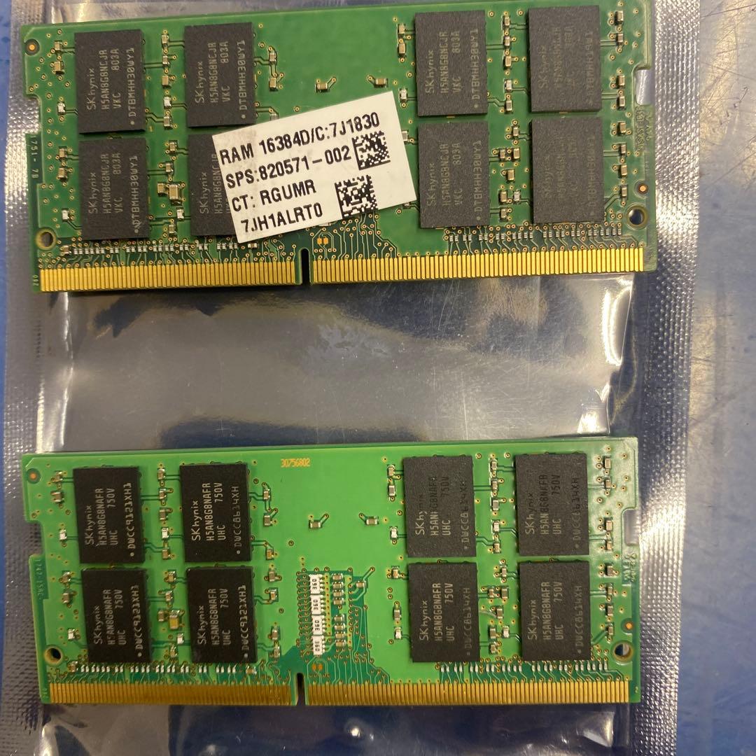 ♥︎送料込み★SKhynixノートPC メモリ DDR4 16GB 2枚合32G