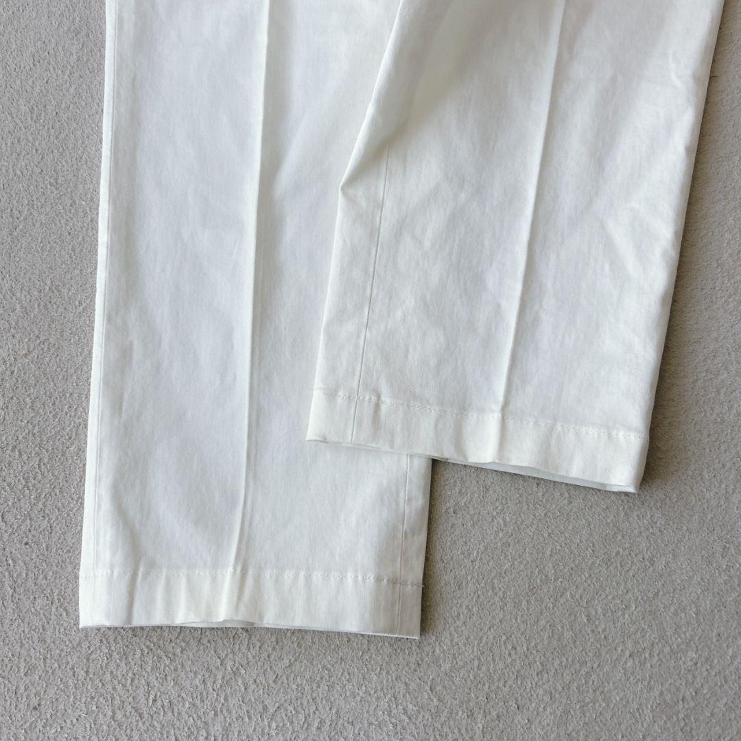 GTA HERRICK サイドアジャスター ホワイト スラックス トラウザース