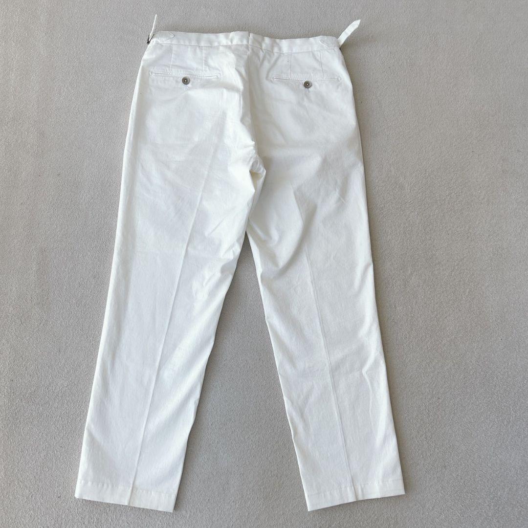 GTA HERRICK サイドアジャスター ホワイト スラックス トラウザース