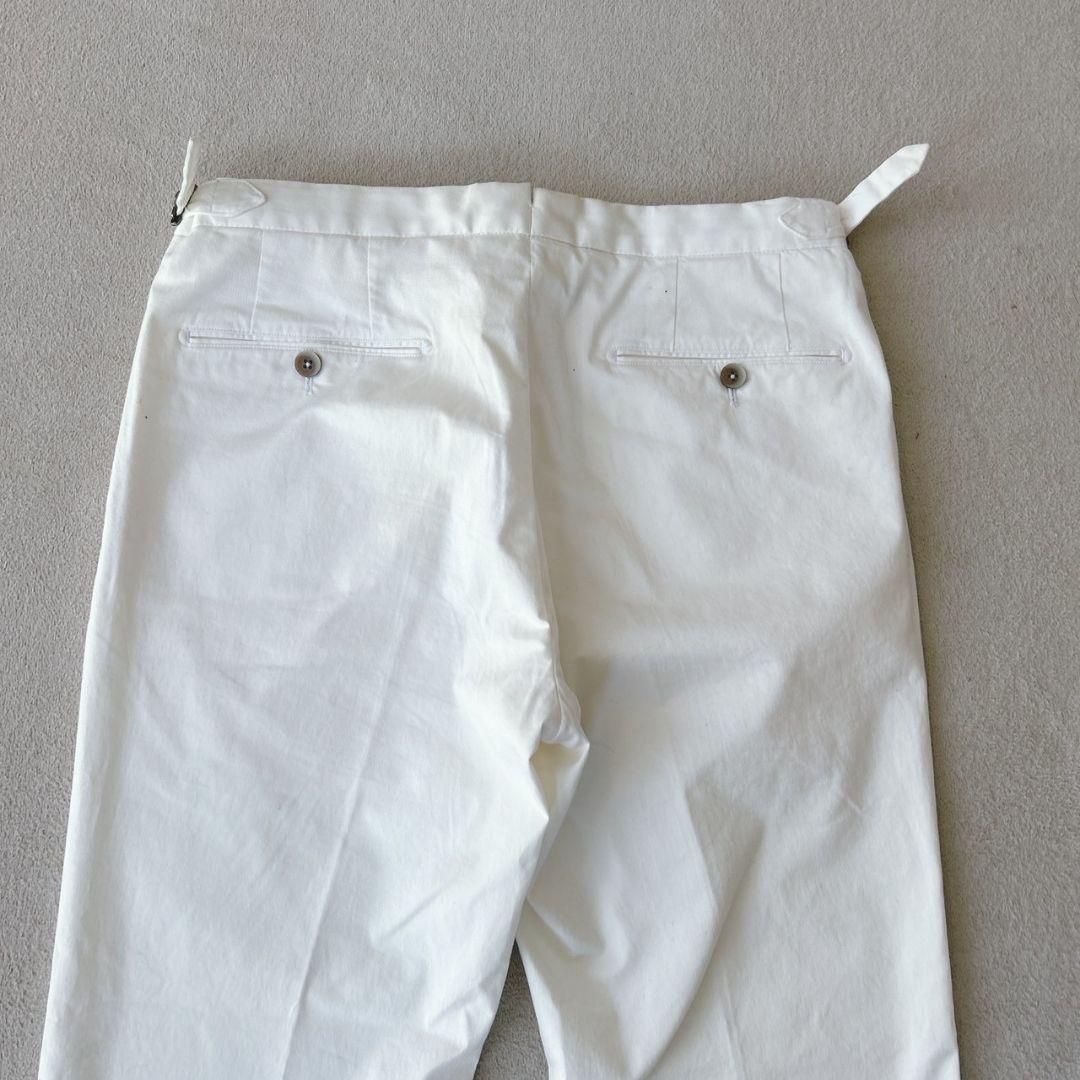 GTA HERRICK サイドアジャスター ホワイト スラックス トラウザース