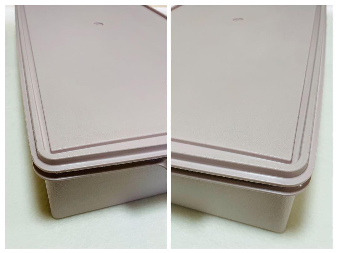 3個セット/タッパーウェア/ロング/スーパーケース/希少アイボリー/ピンク/廃番