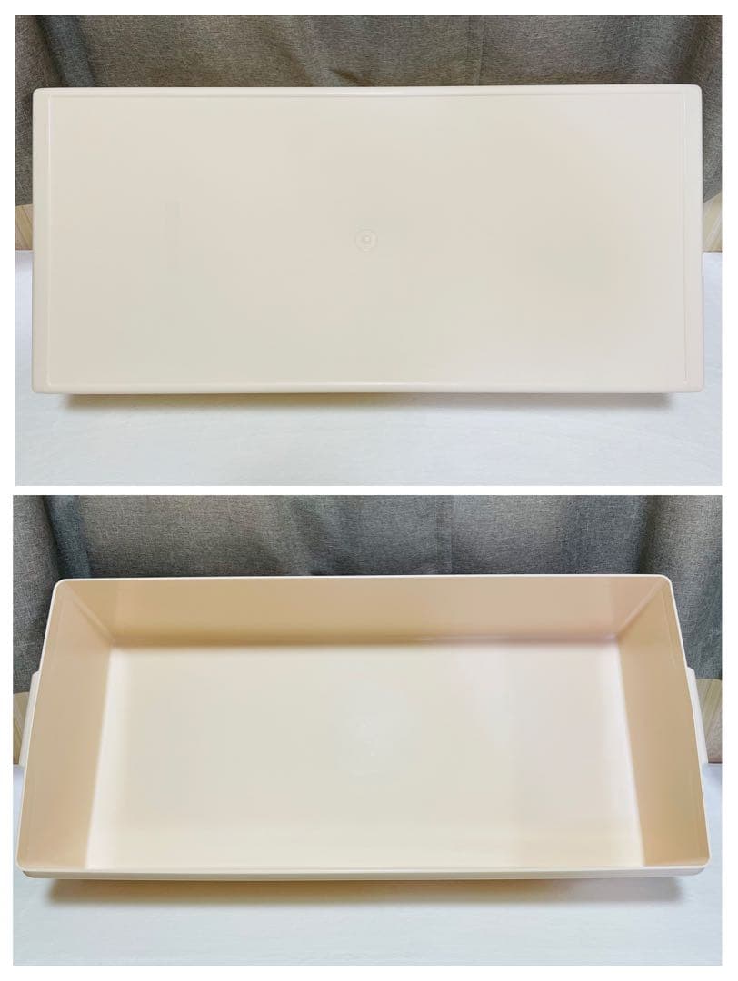 3個セット/タッパーウェア/ロング/スーパーケース/希少アイボリー/ピンク/廃番