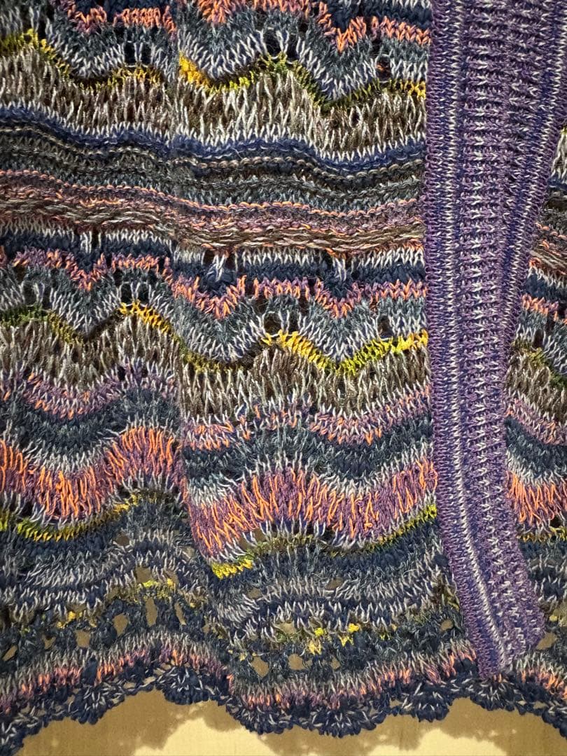 佐藤繊維iines マルチカラー カーディガン