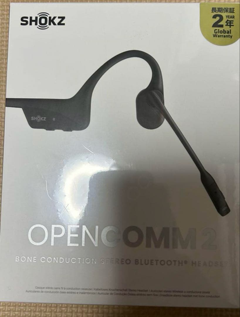 SHOKZ OPENCOMM2 骨伝導Bluetoothヘッドセット