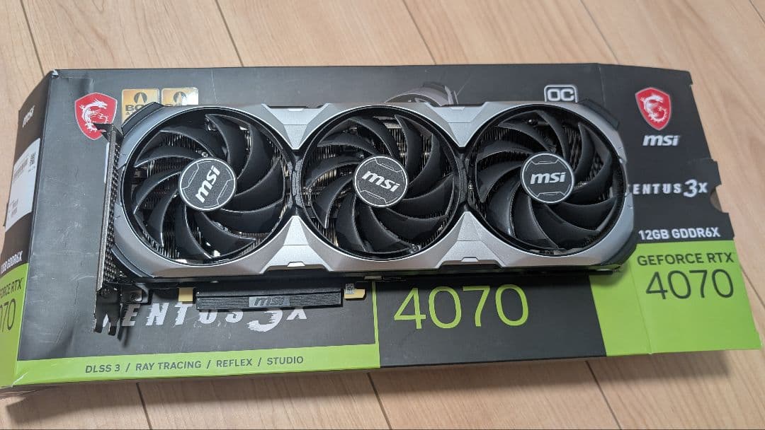 グラフィックボード・グラボ・ビデオカード MSI GEFORCE RTX 4070 VENTUS 3X 12G OC