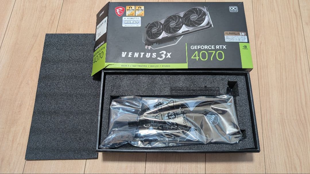 グラフィックボード・グラボ・ビデオカード MSI GEFORCE RTX 4070 VENTUS 3X 12G OC