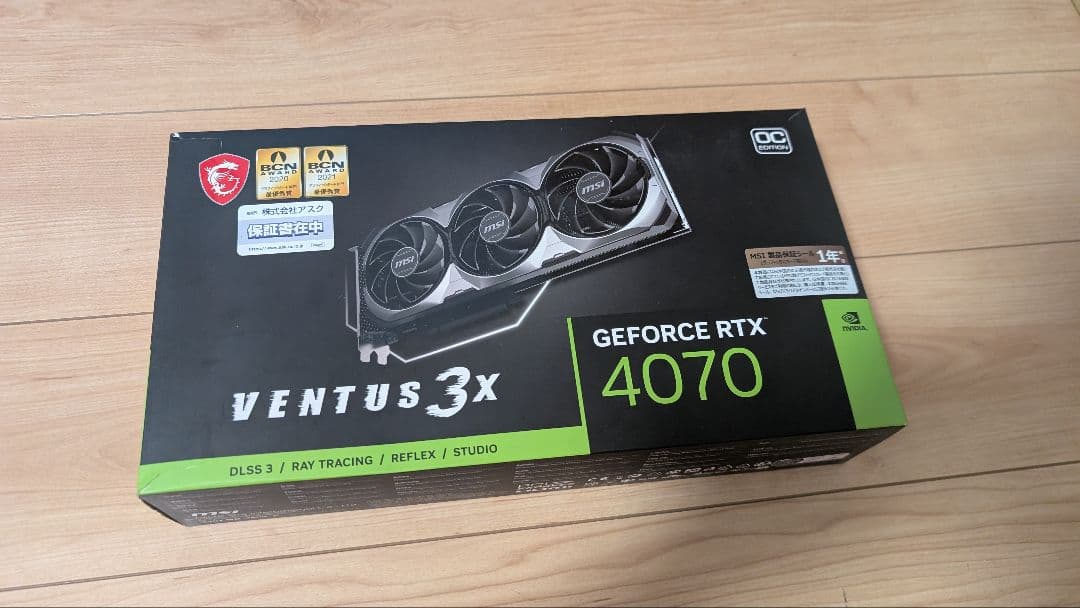 グラフィックボード・グラボ・ビデオカード MSI GEFORCE RTX 4070 VENTUS 3X 12G OC