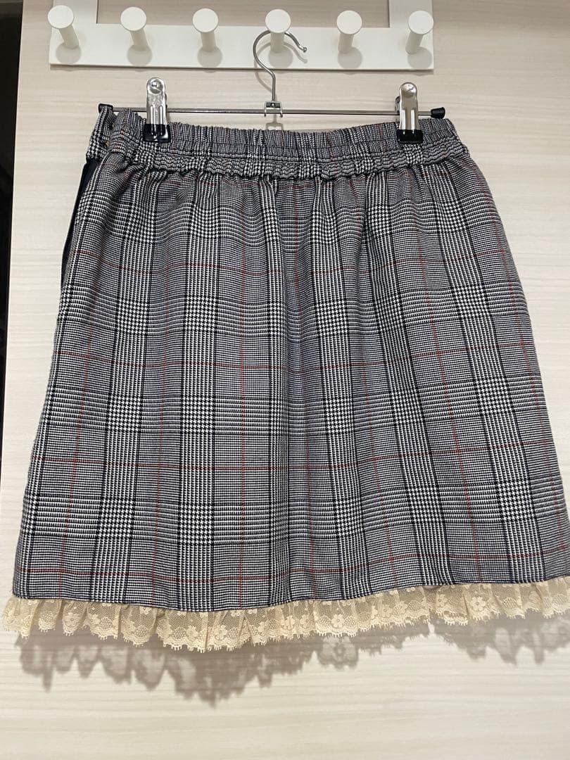 Katie TEA SOCIETY グレンチェックパニエスカート　Sサイズ
