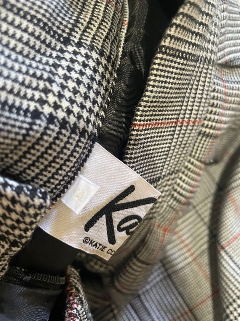 Katie TEA SOCIETY グレンチェックパニエスカート　Sサイズ