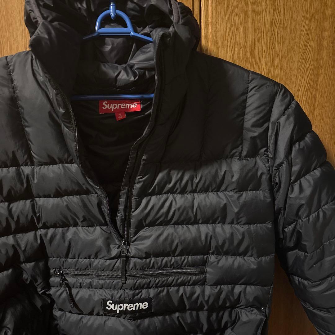 SUPREME 23fw MICRO DOWN HALF ZIP ブラック M