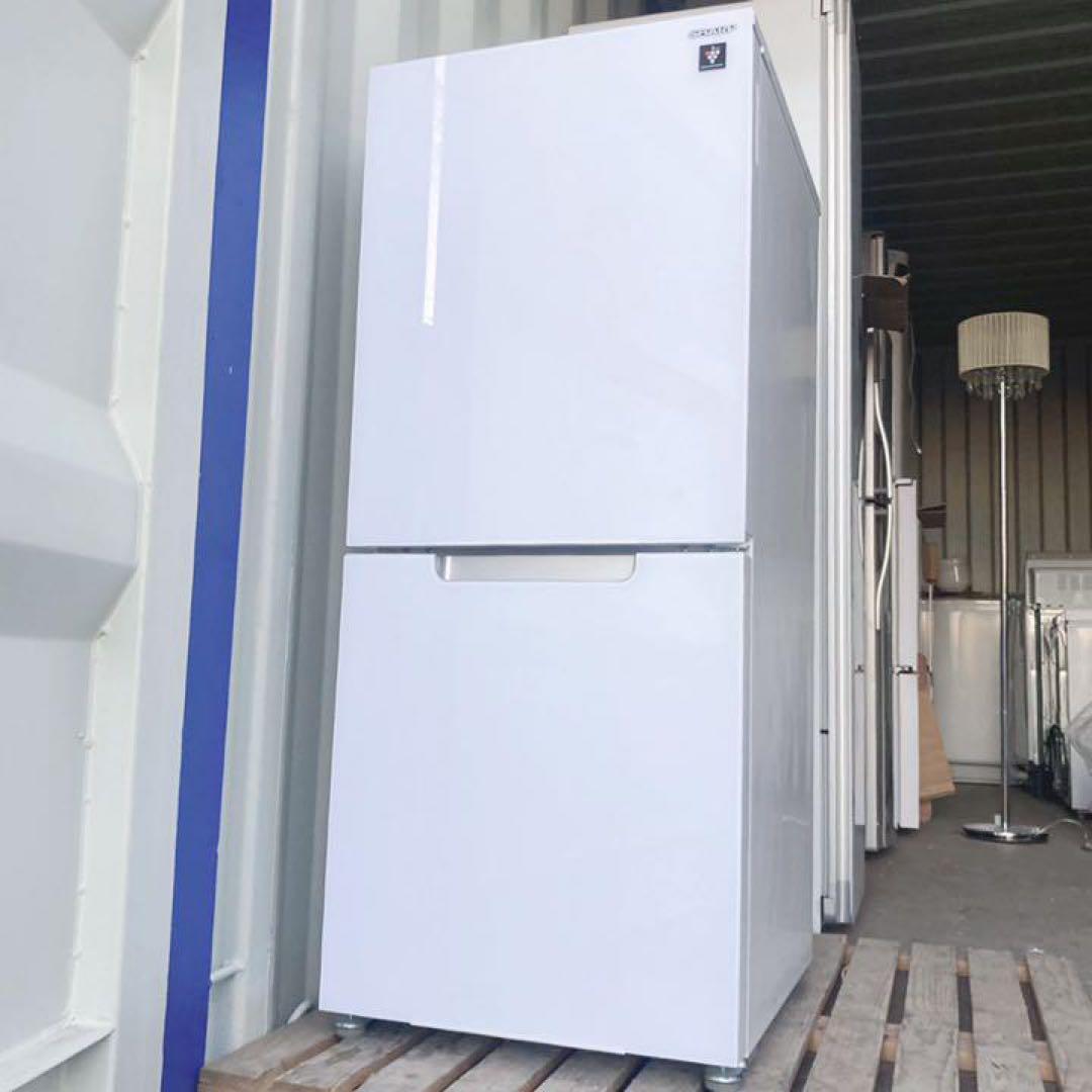 取付無料！高性能SHARPおしゃれホワイトインテリアガラスドア冷蔵庫！洗濯機