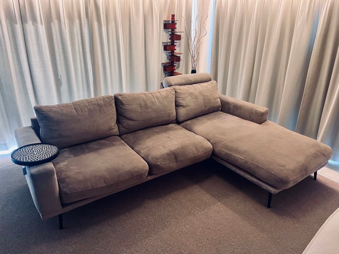 BoConceptソファCarltonグレー 人工スエード生地