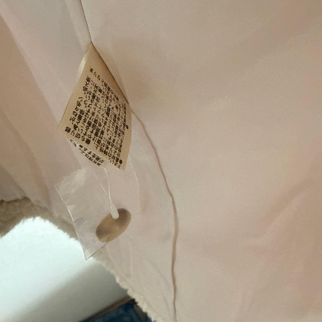 anuke アイボリー ボア　Ecofur Over Coat 完売品