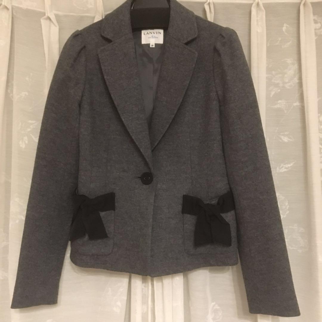 LANVIN en bleu ウールジャケット