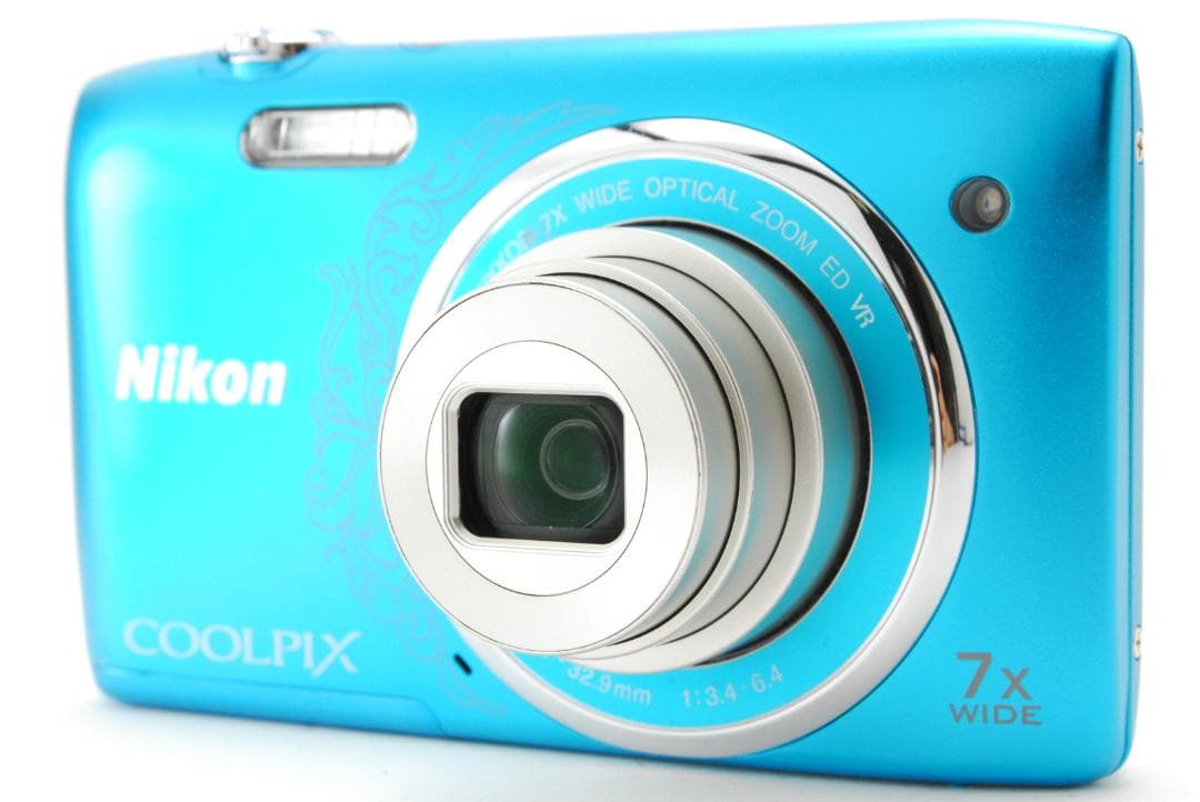 Nikon COOLPIX s3500 青 7倍光学ズーム 充電器付き
