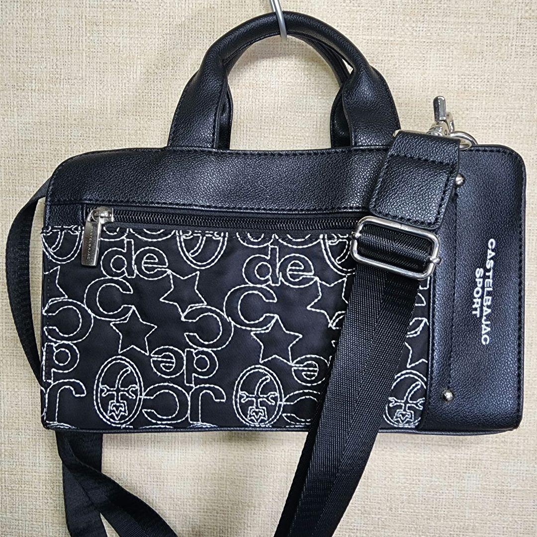 【美品】カステルバジャック 2Wayバッグ ミニショルダー ゴルフ カートバッグ