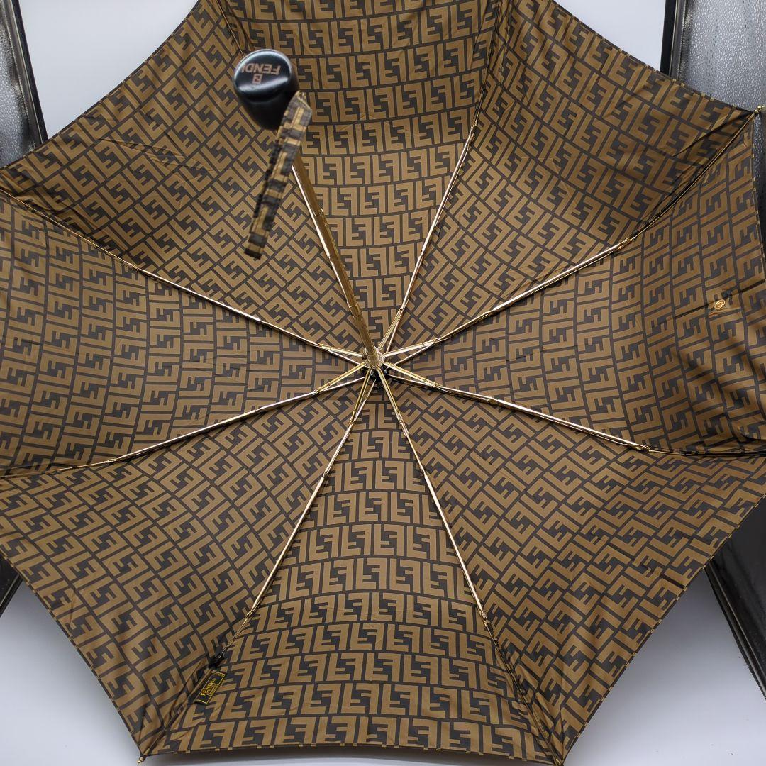 【美品】フェンディ ズッカ柄 折りたたみ傘