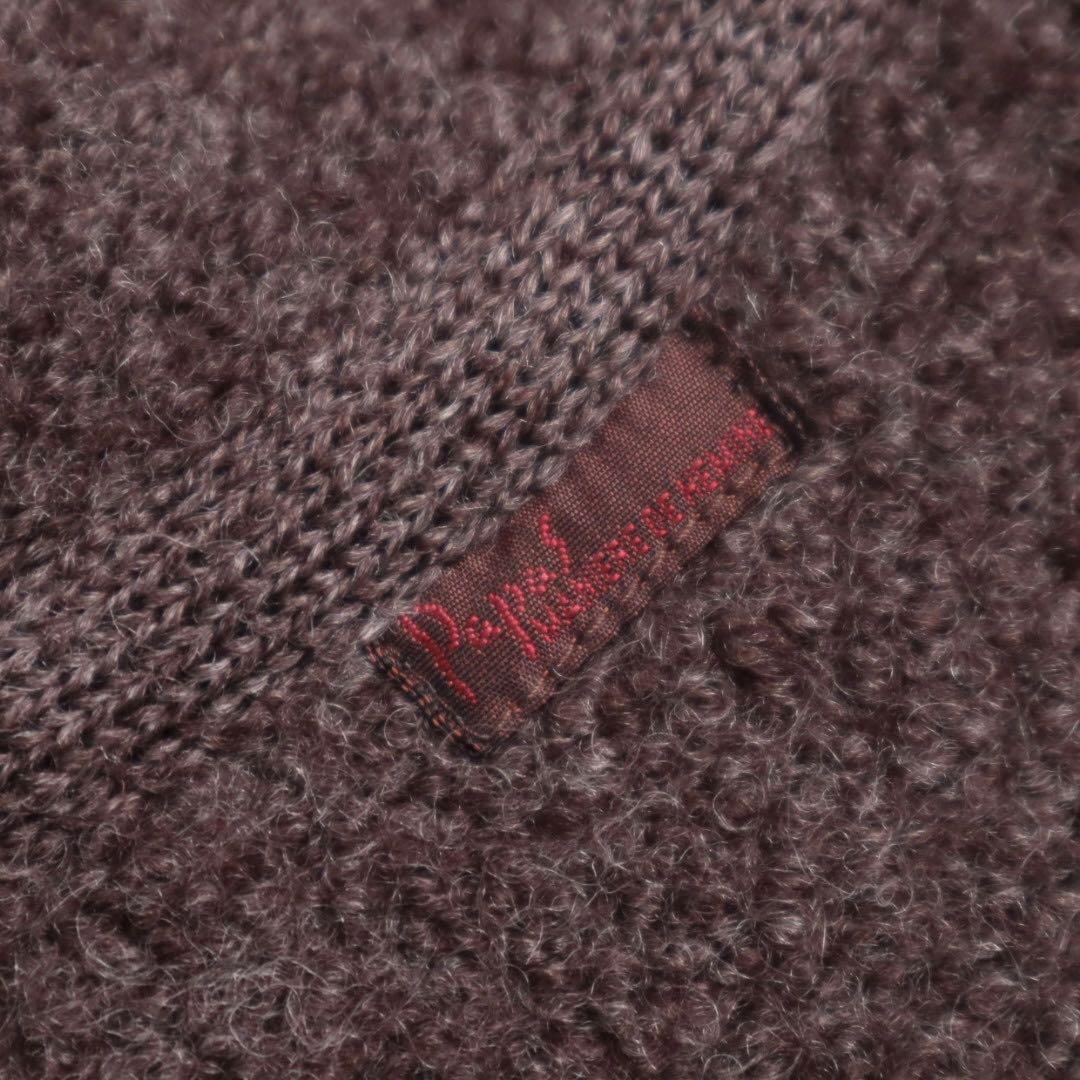 Papas 圧縮ウール クルミ釦 胡桃 クルミボタン 縮絨 ウールベスト