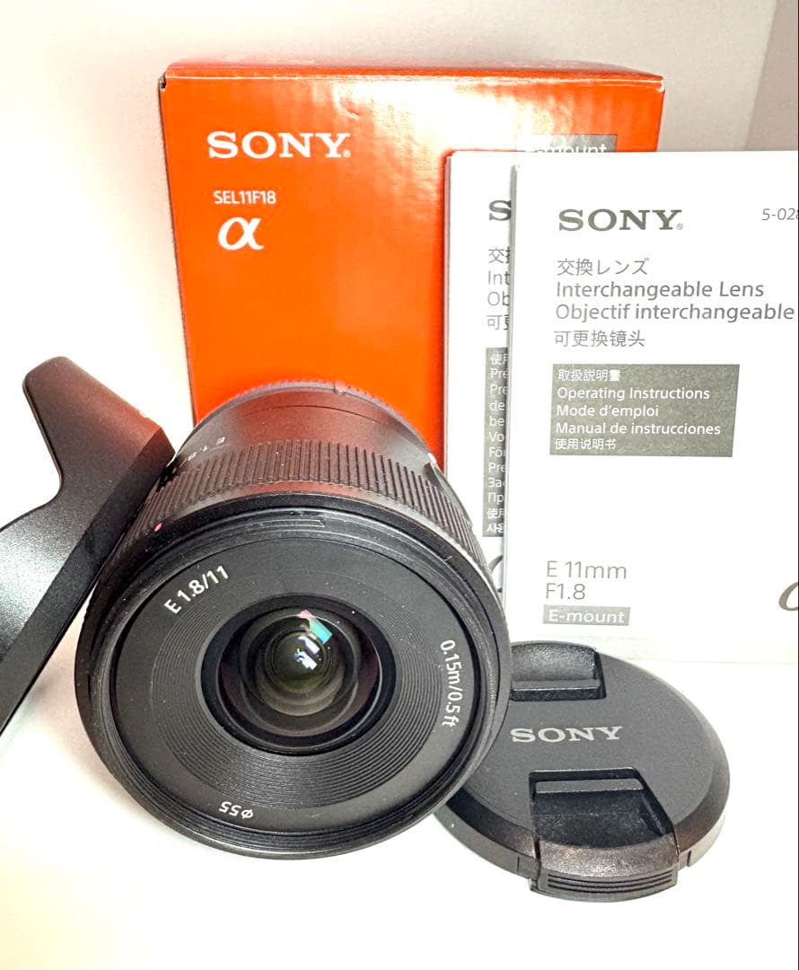 ★美品★SONY Eマウント 11mm f1.8 SEL11F18 付属品完備