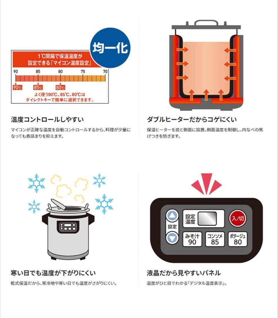 象印マホービン　TH-CV045 業務用マイコンスープジャー　ステンレス