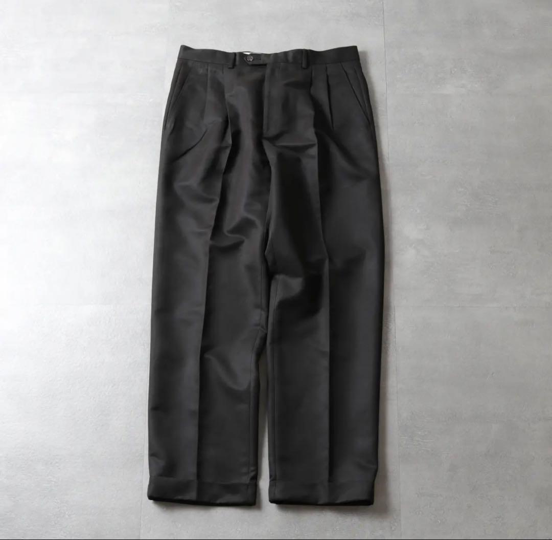 【美品】LAUREN RALPH LAUREN 2タックスラックス 黒 W32