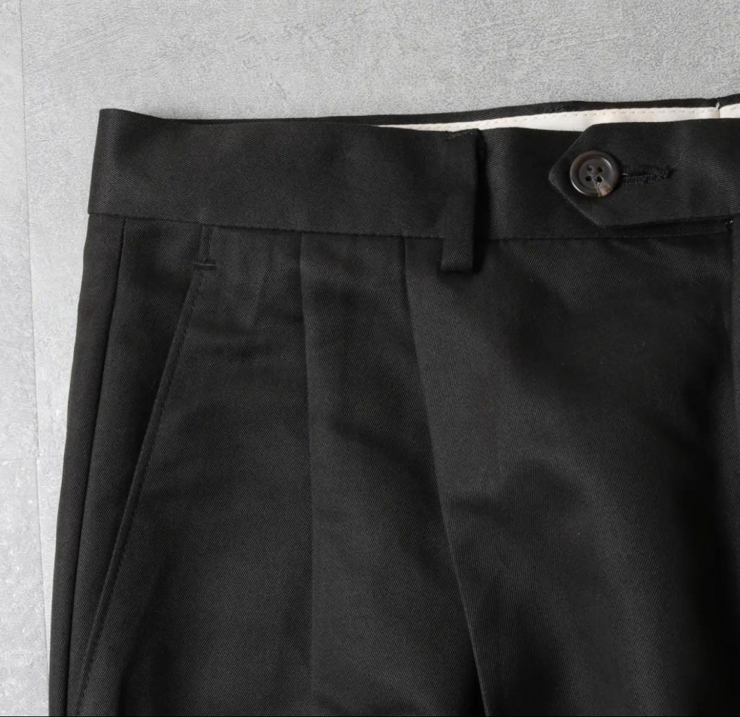 【美品】LAUREN RALPH LAUREN 2タックスラックス 黒 W32