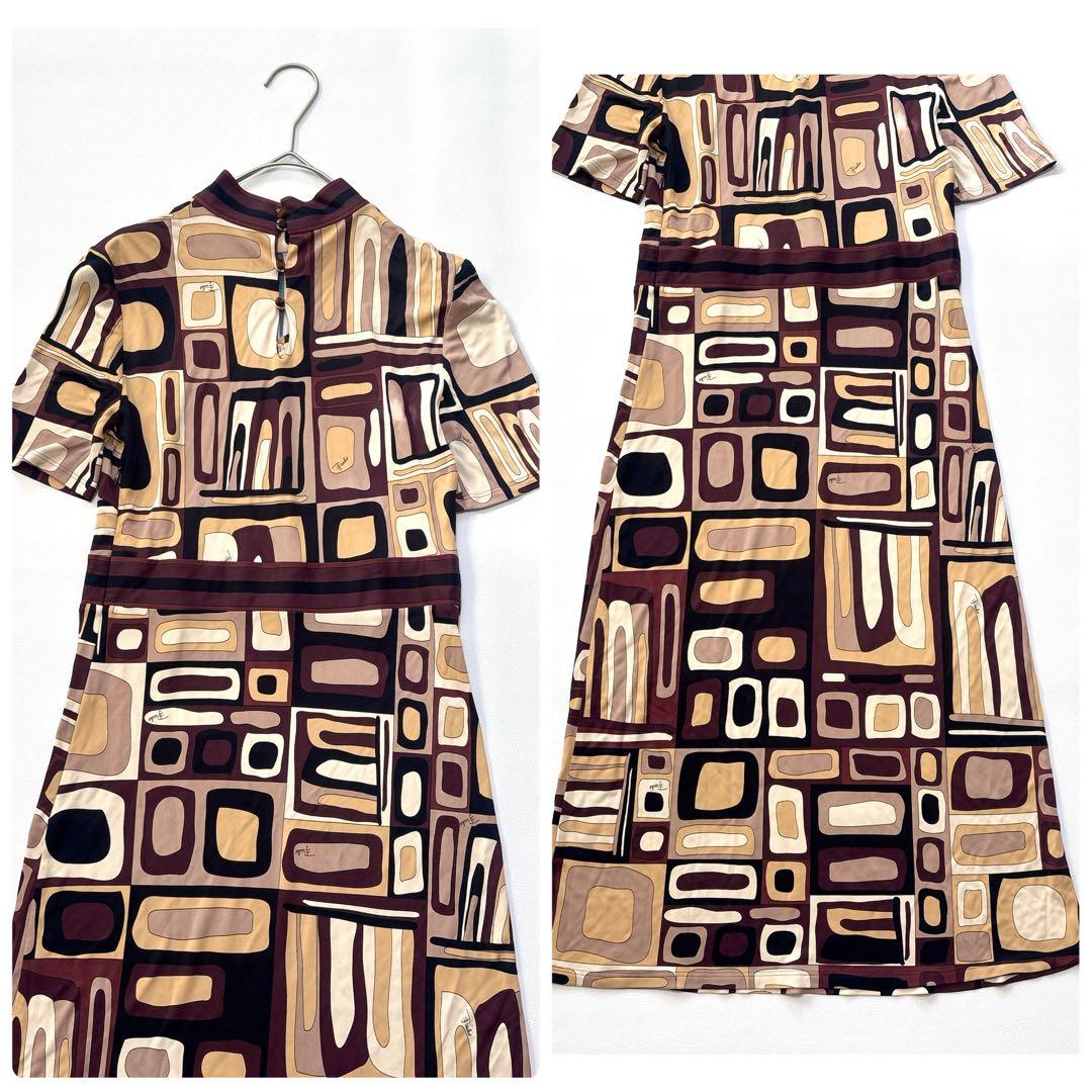 エミリオプッチ イタリア製 レーヨン100% ロング ワンピース ジャージー素材