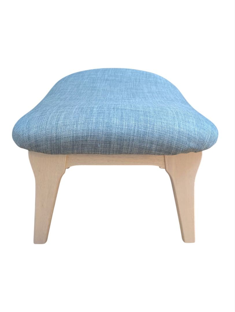 【美品】ニトリ オットマン ブルーグレー スツール NITORI