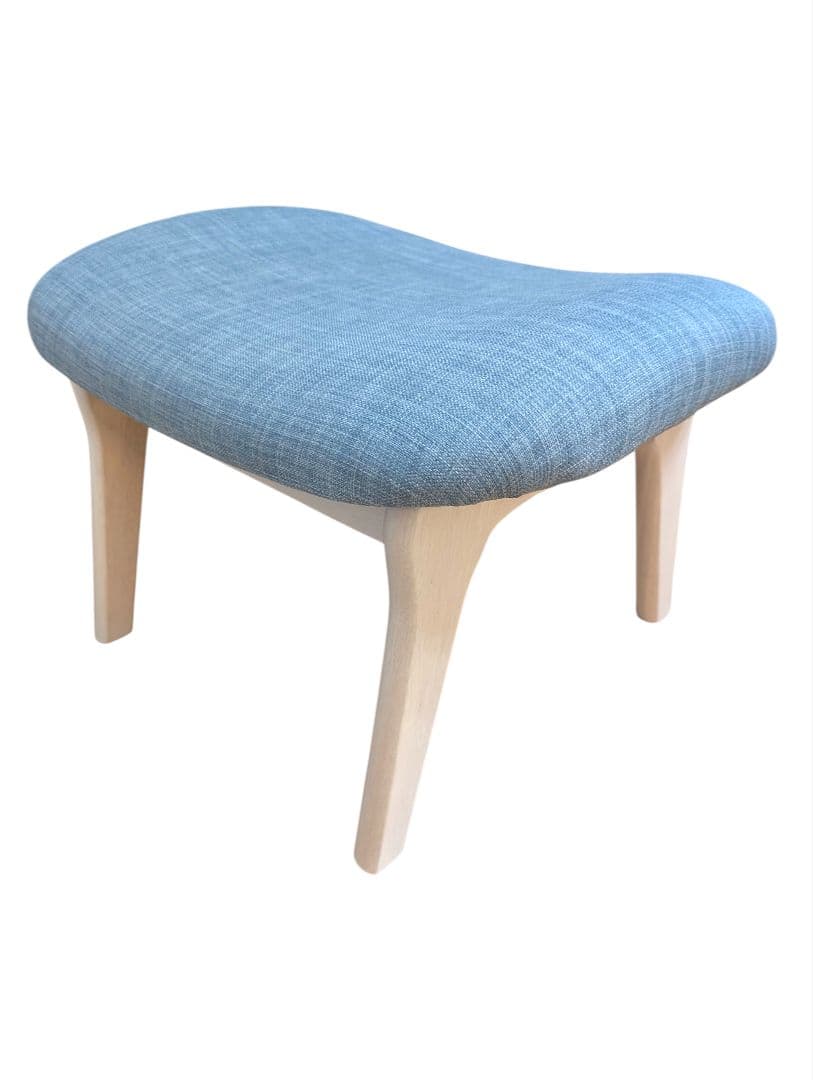 【美品】ニトリ オットマン ブルーグレー スツール NITORI