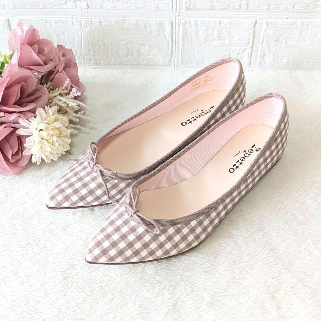 ✨ほぼ未使用✨レペット ギンガムチェック フラットシューズ