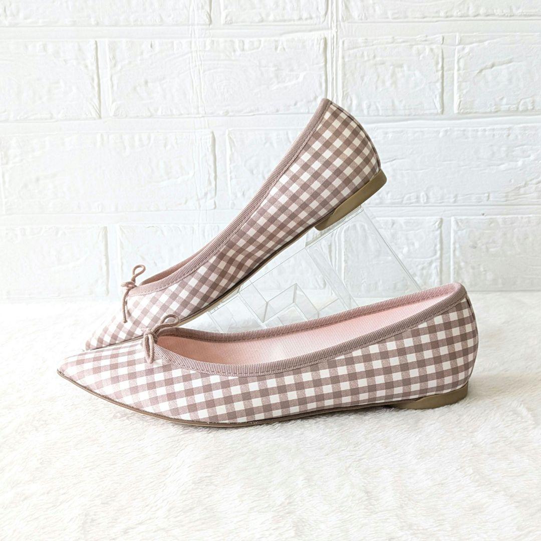✨ほぼ未使用✨レペット ギンガムチェック フラットシューズ