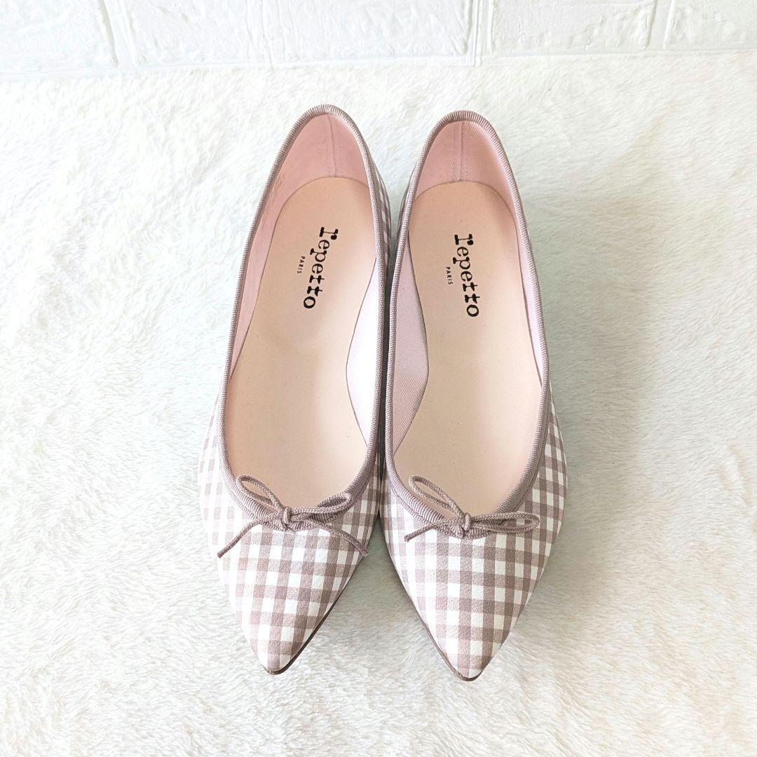 ✨ほぼ未使用✨レペット ギンガムチェック フラットシューズ