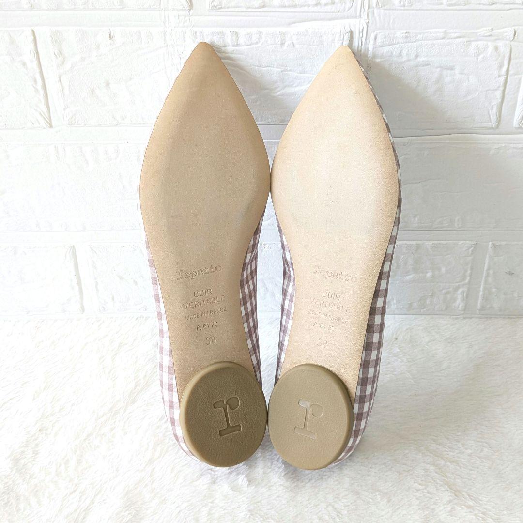✨ほぼ未使用✨レペット ギンガムチェック フラットシューズ