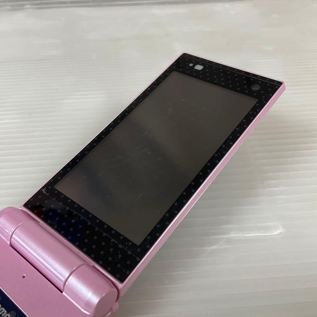 簡易動確済 docomo F-06D ハッピーピンク ガラケー ニコモコラボ