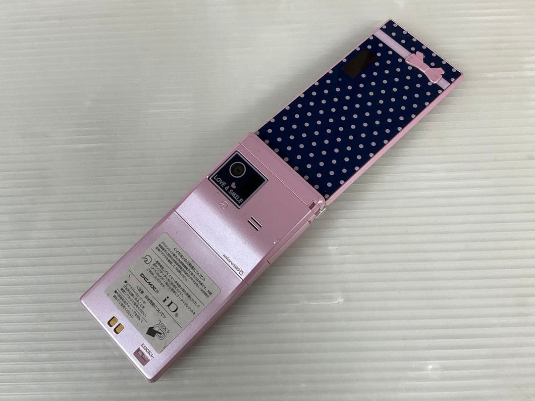 簡易動確済 docomo F-06D ハッピーピンク ガラケー ニコモコラボ
