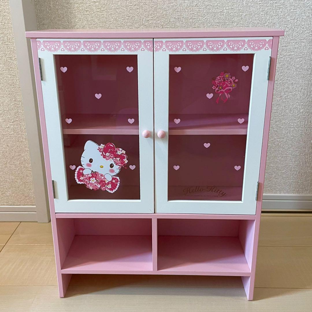 ゆ*)様 【希少】Hello Kitty 家具 食器棚セット ピンク