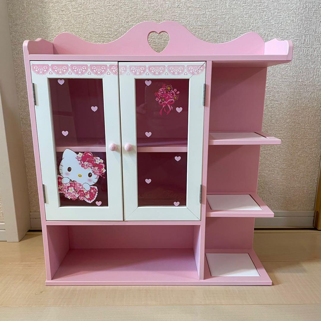 ゆ*)様 【希少】Hello Kitty 家具 食器棚セット ピンク
