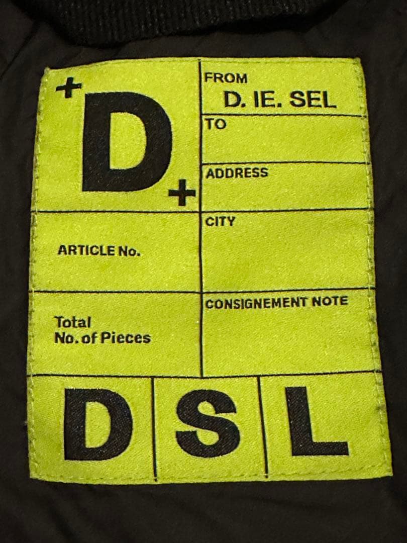 【美品】DIESEL 23AW J-STAIN ボンバージャケット ブラック46